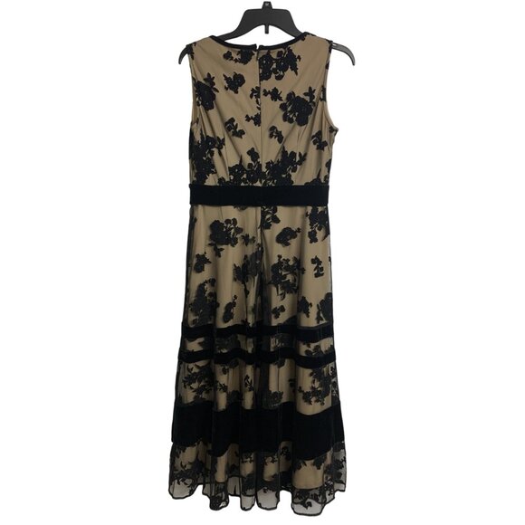 Taylor 6 Floral Velvet Mesh Sheer Whimsigoth Grunge Y2K Midi Dress - Picture 3 of 8